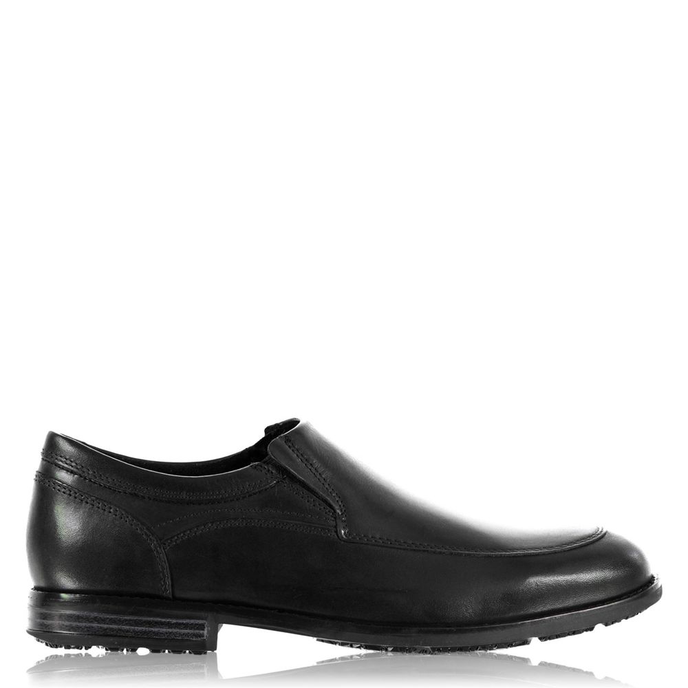 Rockport Men's Apron Dress Shoes - Black - USA (2576WCQUF)